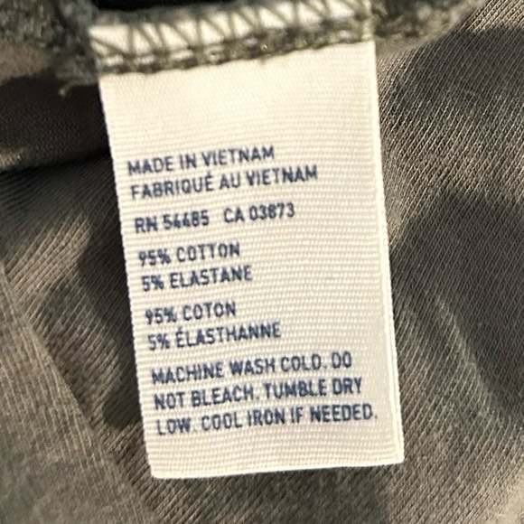 American Eagle army green crop top w/ criss cross back detail - Size Large - Picture 5 of 5